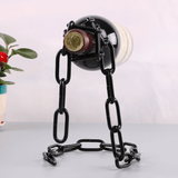 Magic Hanger Wine Bar-Iron Chain Wine Bottle Holder European Art Deco Unique Stand Fashion Storage Personalized Metal