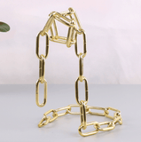 Magic Hanger Wine Bar-Iron Chain Wine Bottle Holder European Art Deco Unique Stand Fashion Storage Personalized Metal